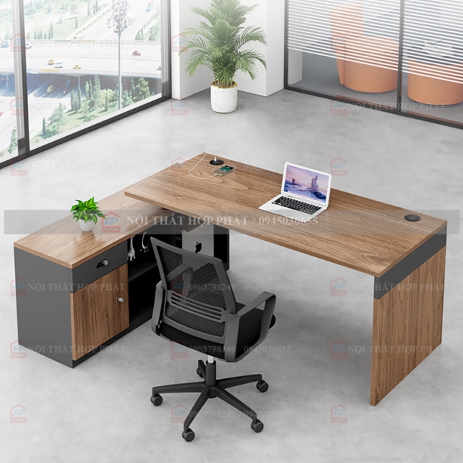 Bàn Làm Việc Cao Cấp Gỗ Thiết Kế BLVCCG005